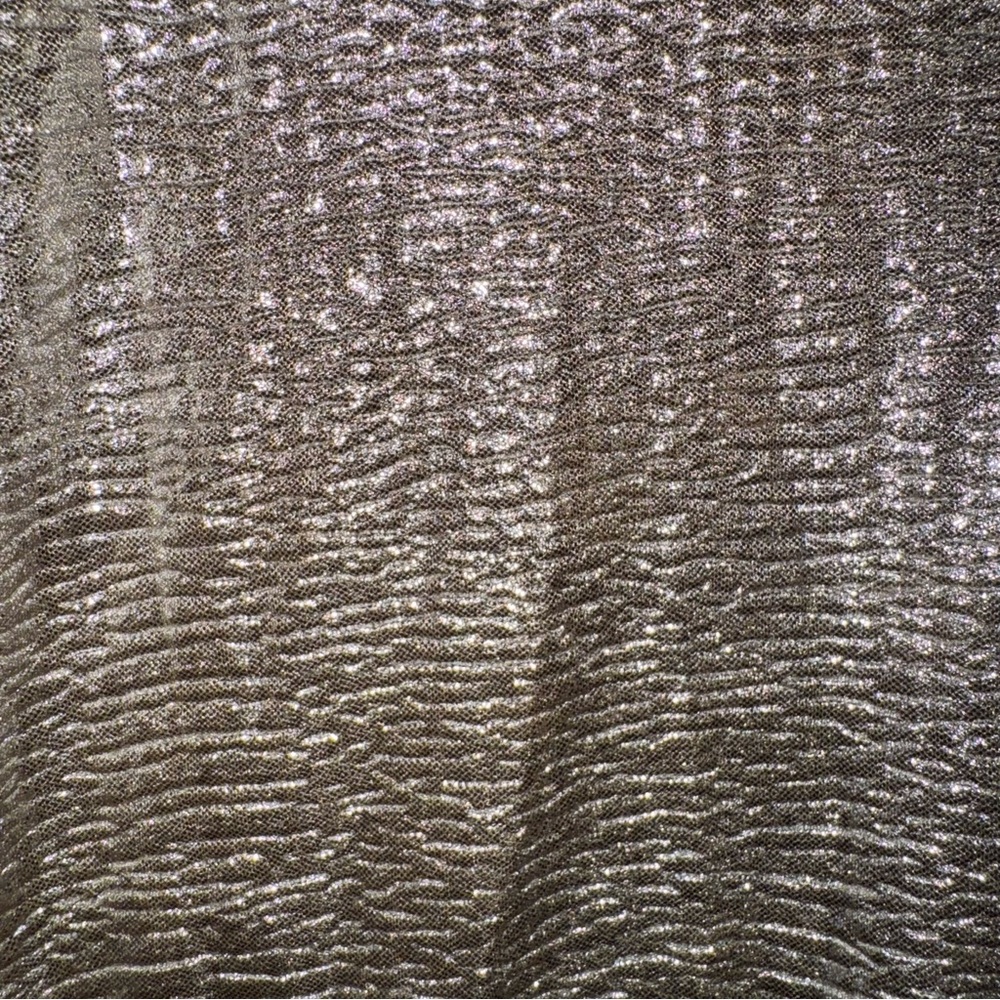 Zara Size Medium Basic Evening Metallic Gold Tuni… - image 2